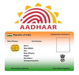 ist of documents for aadhar card
