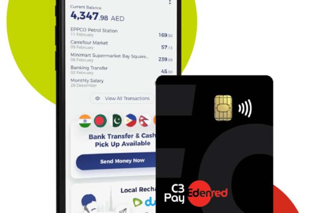 C3Pay mobile app, Edenred UAE,