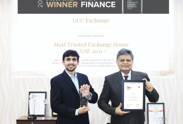 GCC Exchange Wins the Title of Most Trusted Exchange House - UAE 2021